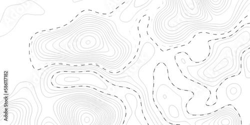 Black and white lines seamless Topographic map patterns, topography line map. Vintage outdoors style. The stylized height of the topographic map contour in lines and contours isolated on transparent.