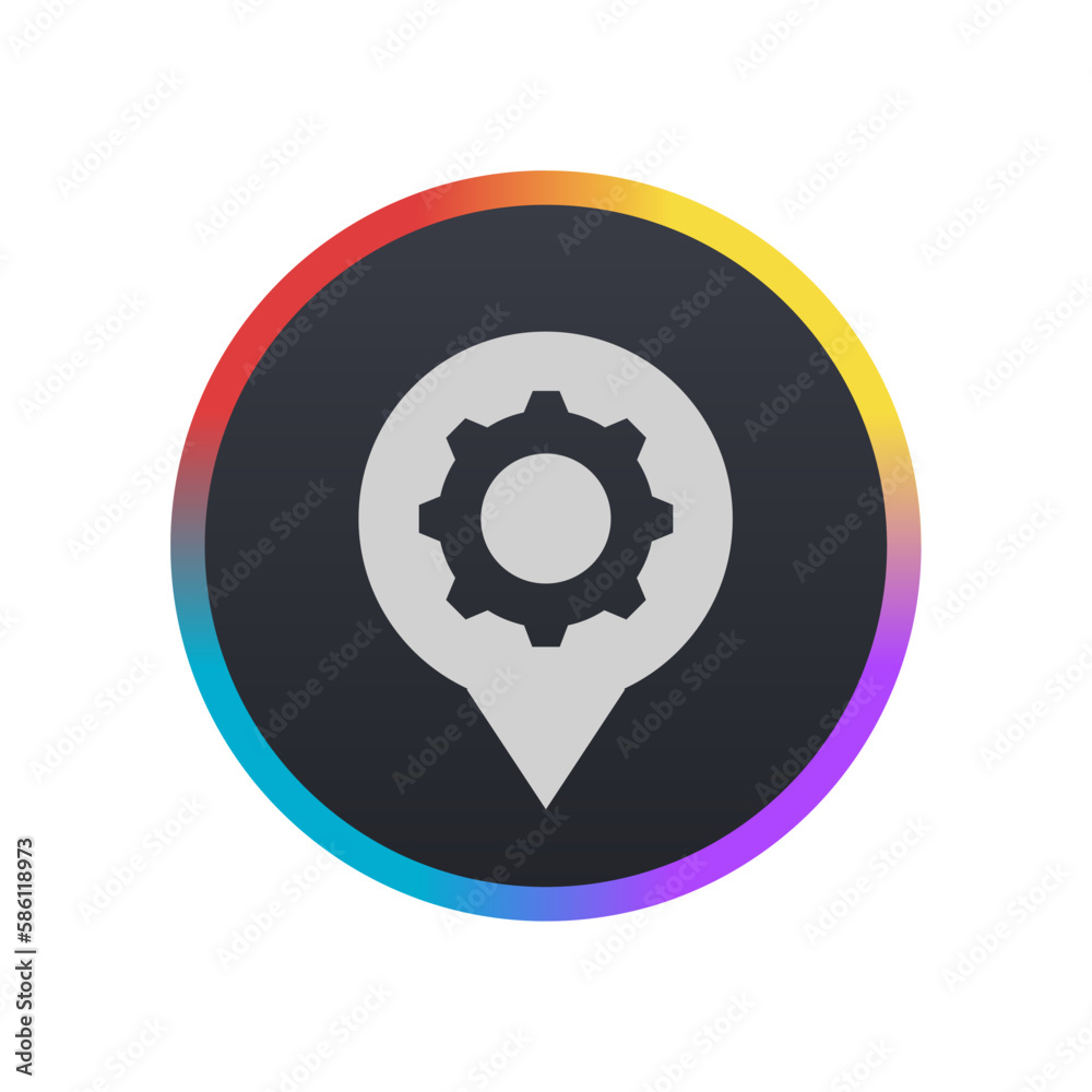 Location Settings - Pictogram (icon) Location Settings - Pictogram (icon)