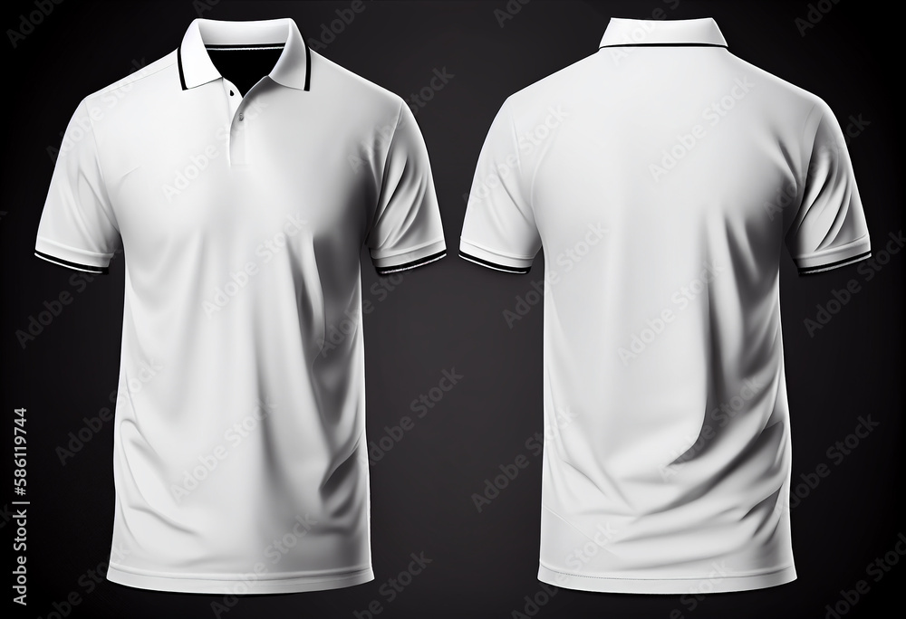 white polo t shirt template