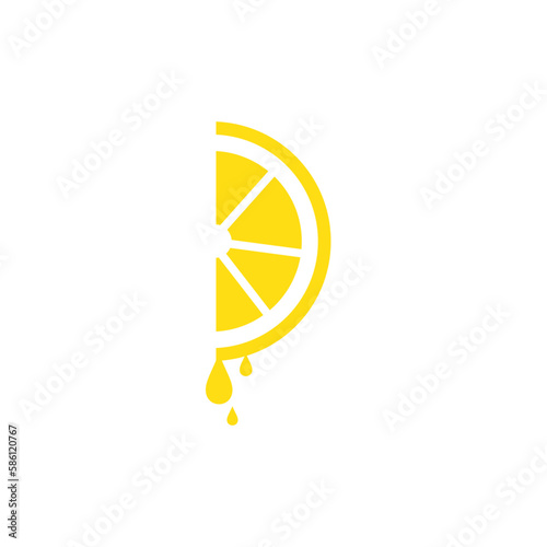 lemon logo color vector design illustration