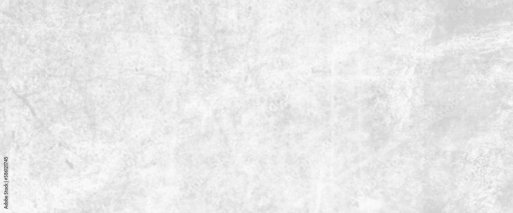 White painted old concrete wall wide texture. whitewashed rough cement slab, wall distressed texture background, grunge concrete overlay texture, dirty grunge texture background with space.