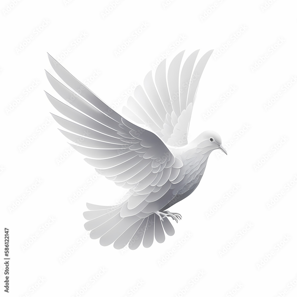 Dove Logo. Generative AI Dove Logo. Generative AI