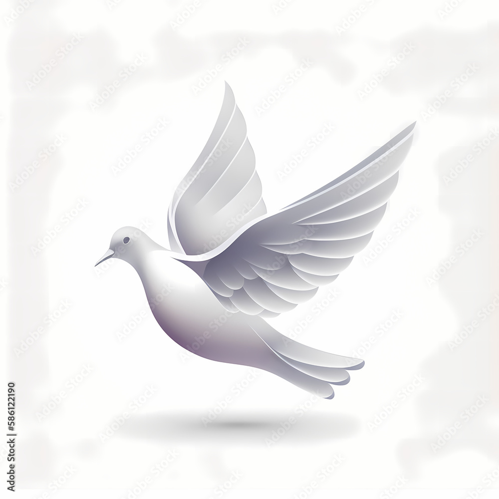 Dove Logo. Generative AI Dove Logo. Generative AI