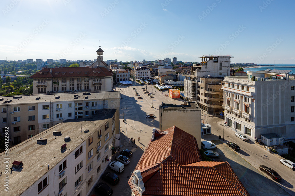 The City of Constanta at the Black Sea in Romania