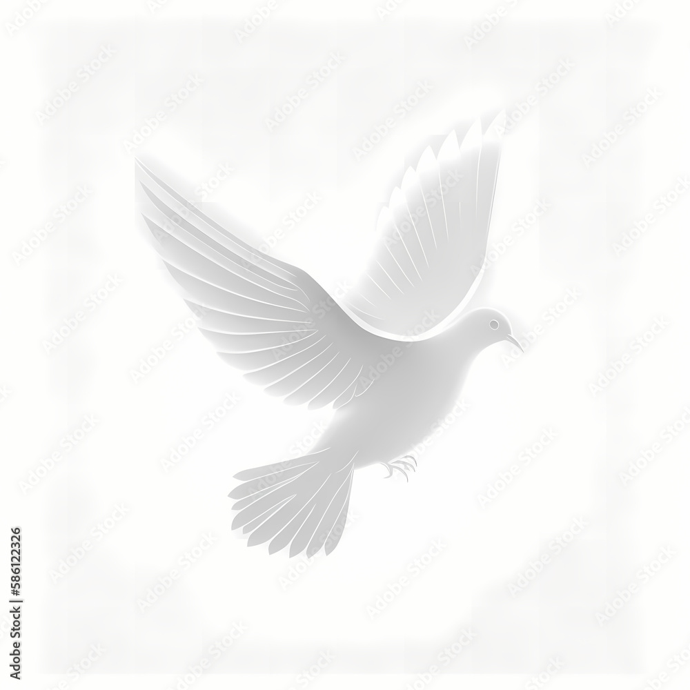 Dove Logo. Generative AI Dove Logo. Generative AI