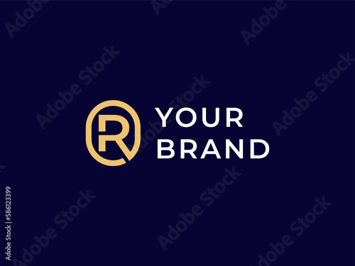  Simple letter OR logo design, RO monogram logo