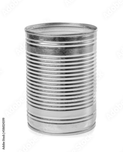 Can Tin Isolated, Preserve Template Mockup, Metal Milk Package, Aluminum Cylindrical Container