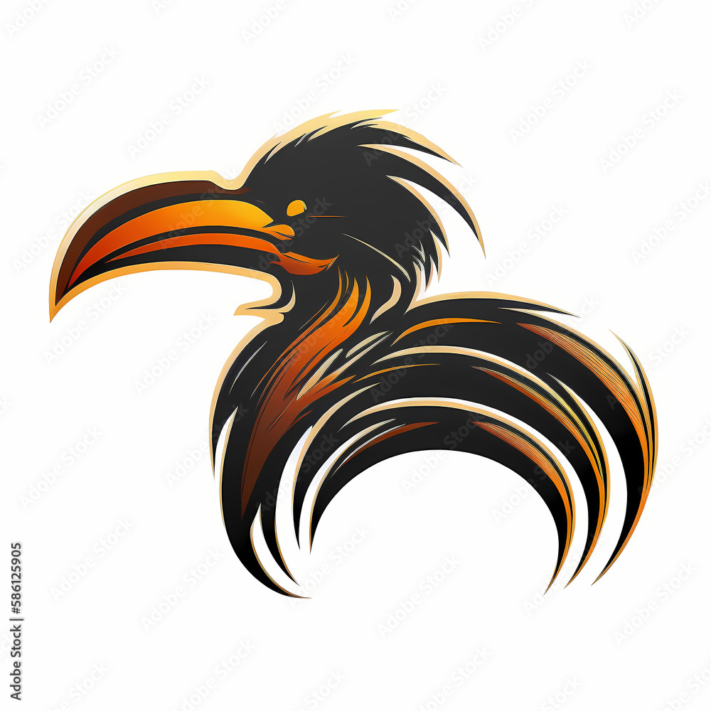 Obraz premium Hornbill Logo. Generative AI