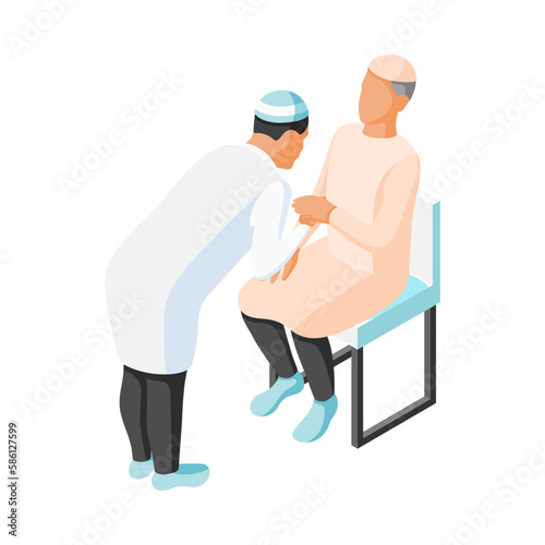 Isometric Arabic Family Icon