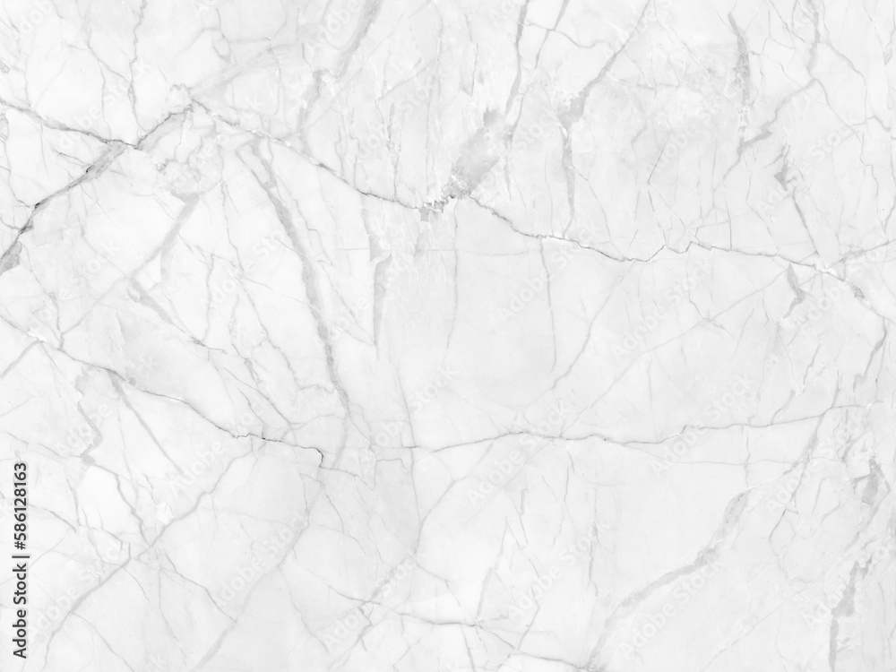 Obraz premium White marble grunge texture with shiny gray cracks veins pattern abstract background design for your creative design.