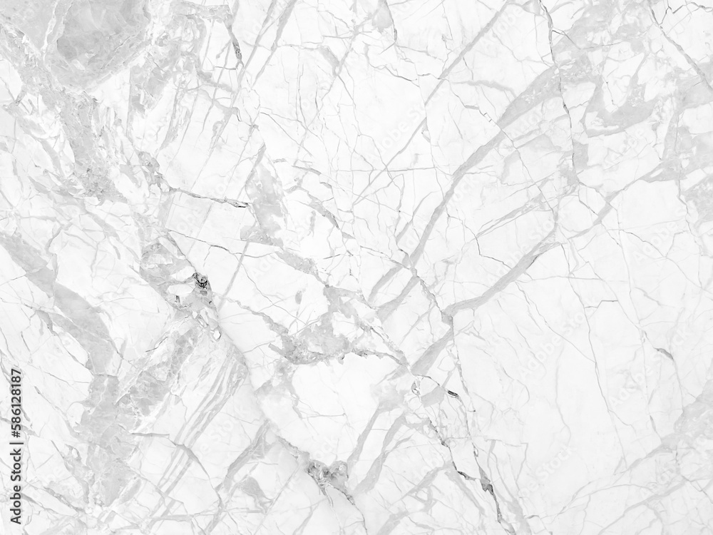 White marble grunge texture with shiny gray cracks veins pattern abstract background design for your creative design.