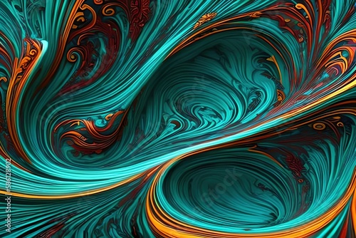 Howling  color Vortex of Intricate and Wild Swirls: Stunning High Definition Wallpaper for Your Screens