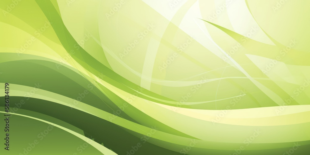 Green organic abstract illustration with leaves Green organic abstract illustration with leaves
