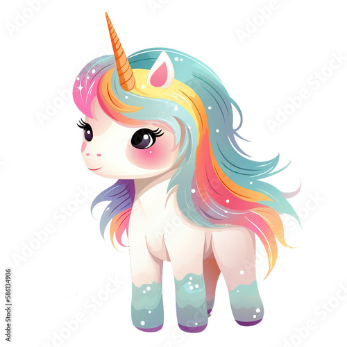 Rainbow Unicorn. Generative AI
