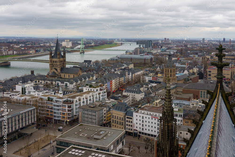 View of Cologne im Germany.