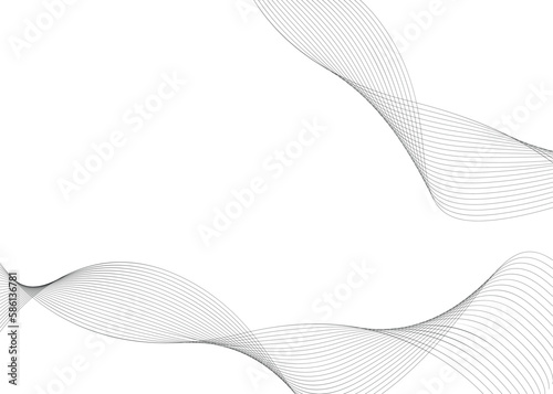 Abstract modern vector background. Curved vector illustration.