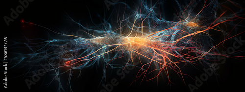 neuron, impulse, brain, cell, fractal, light, space, motion, energy, backdrop, movement, design, illustration, element, swirl, science, technology, glow, texture, concept, universe, imagination
