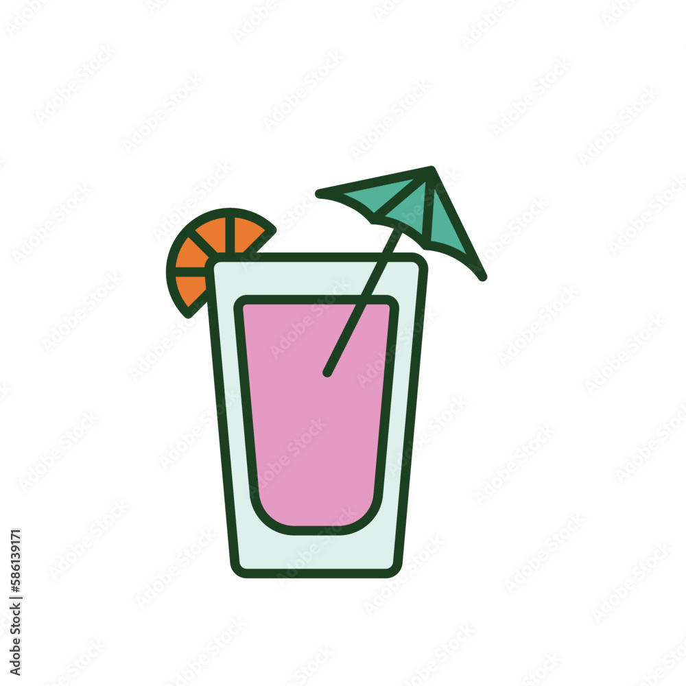 cocktail with umbrella cocktail with umbrella