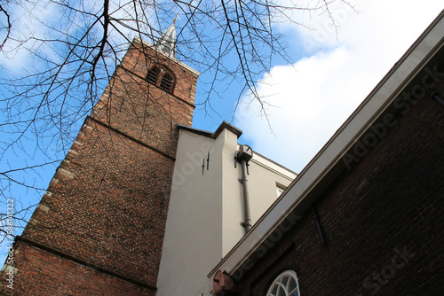 in aenglish reformed church at a beguinage (begijnhof) in amsterdam in netherlands photo