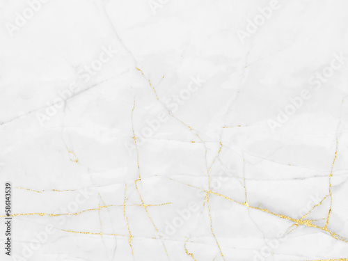 White and gold marble texture background design for your creative design, Horizontal image. 