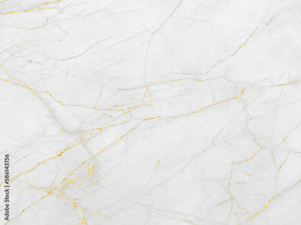 White and gold marble texture background design for your creative design, Horizontal image.	
