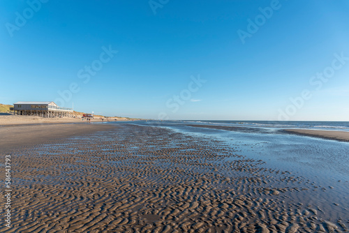 Strand von Schoorl - Camperduin. Provinz Nordholland in den Niederlanden