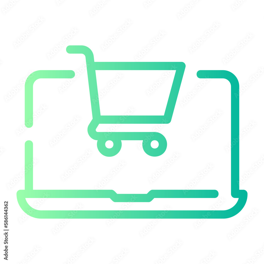 online shopping gradient icon online shopping gradient icon