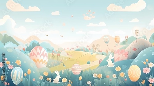 Easter Day  Background - Generative AI