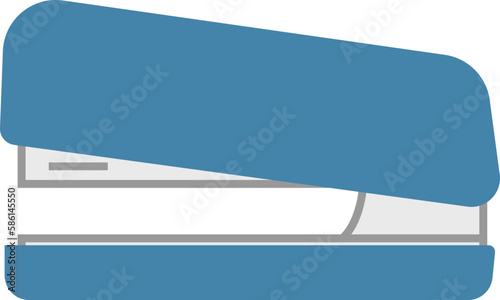 ホッチキスのシンプルなイラストアイコン