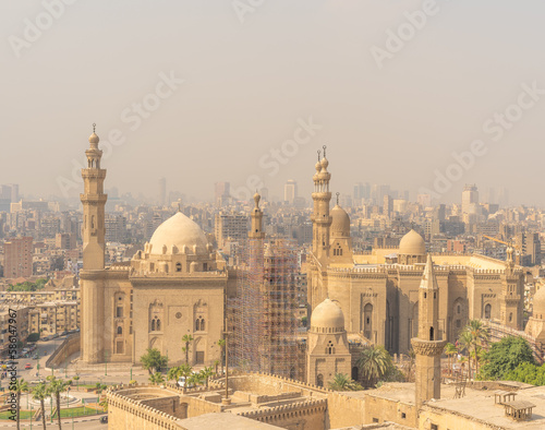 panoramic views of Islamic Cairo from the citadel
