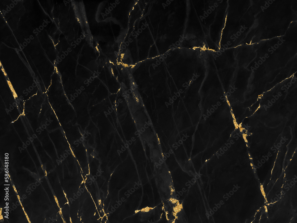 Black and gold marble luxury wall texture with shiny golden line ...