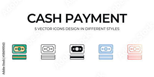 Cash Payment icon. Suitable for Web Page, Mobile App, UI, UX and GUI design.