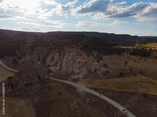 Phrygian Valley, Gerdekkaya, Rock Mausoleum, Aerial view photo
