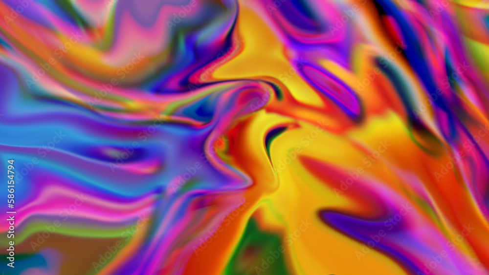 abstract colourful holographic liquid background