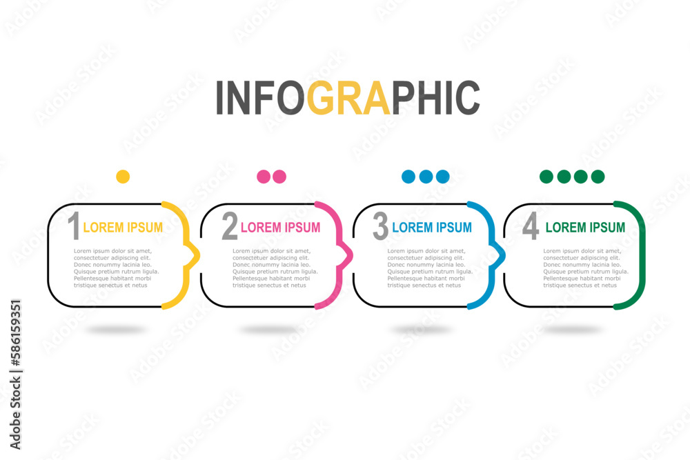 Infographic template for business plan ,strategy, roadmap. 4 Steps Modern Timeline diagram creative style , presentation vector infographics Infographic template for business plan ,strategy, roadmap. 4 Steps Modern Timeline diagram creative style , presentation vector infographics