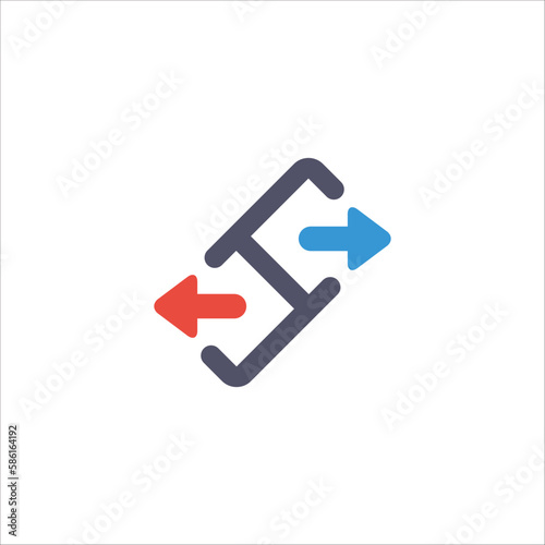 Multi export icon. Spreadin...