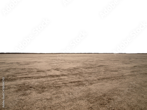 Photos El Mirage dry lake desert mud flat with cut out sky.