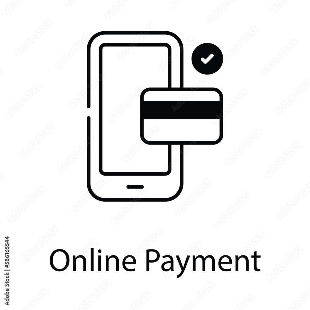 Online Payment icon. Suitable for Web Page, Mobile App, UI, UX and GUI design. Online Payment icon. Suitable for Web Page, Mobile App, UI, UX and GUI design.