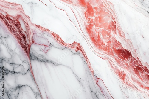 Luxury red and white marble Natural pattern marble,