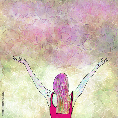 background with flowers