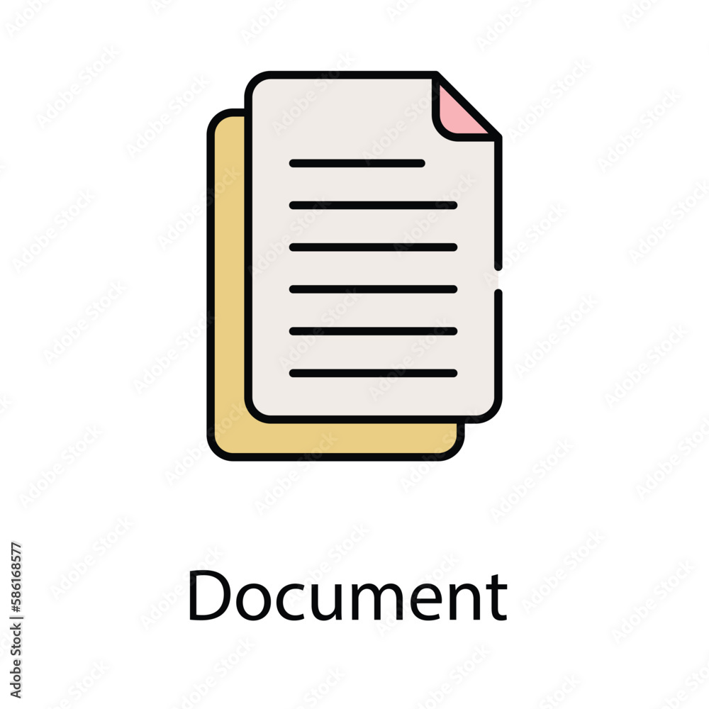 Document icon. Suitable for Web Page, Mobile App, UI, UX and GUI design. Document icon. Suitable for Web Page, Mobile App, UI, UX and GUI design.