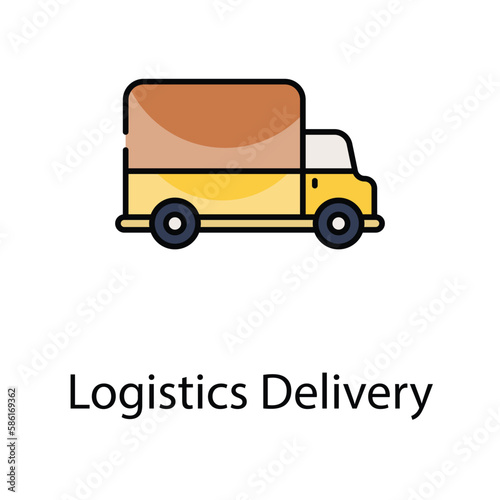 Logistics Delivery icon. Suitable for Web Page, Mobile App, UI, UX and GUI design.