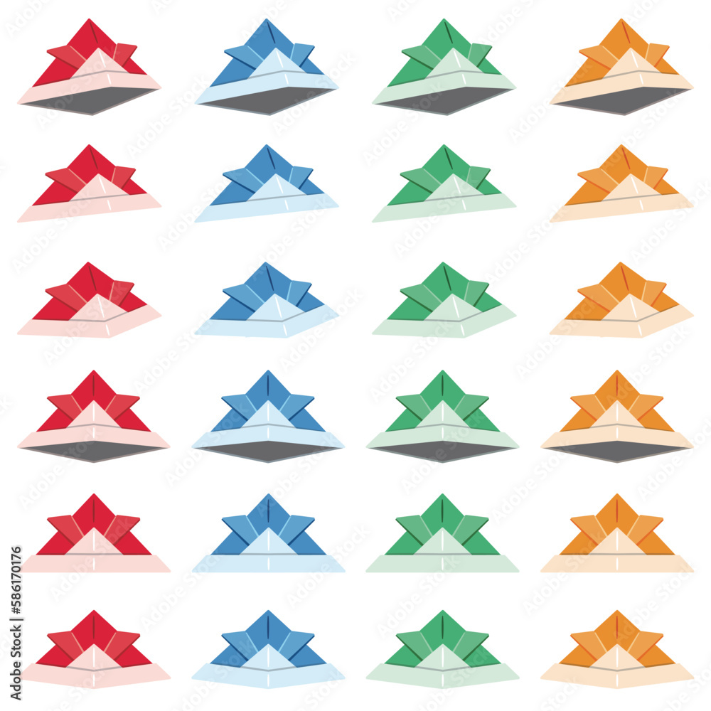 折り紙の兜　セット