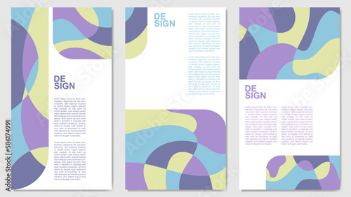 vector abstract background with random waves for poster, banner, layout