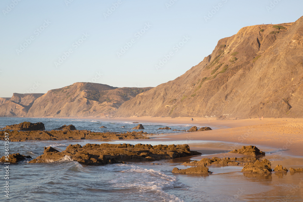 Rock Formation and Coastline, Castelejo Beach; Algarve; Portugal