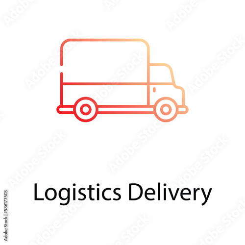 Logistics Delivery icon. Suitable for Web Page, Mobile App, UI, UX and GUI design.
