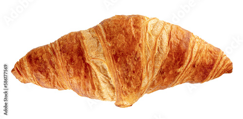 Fototapet close-up photo of isolated croissant