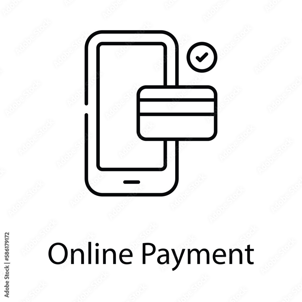 Online Payment icon. Suitable for Web Page, Mobile App, UI, UX and GUI design. Online Payment icon. Suitable for Web Page, Mobile App, UI, UX and GUI design.
