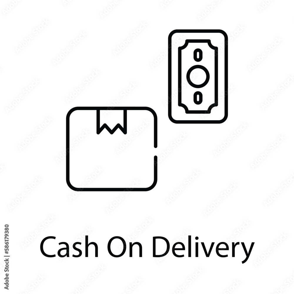 Cash On Delivery icon. Suitable for Web Page, Mobile App, UI, UX and GUI design. Cash On Delivery icon. Suitable for Web Page, Mobile App, UI, UX and GUI design.