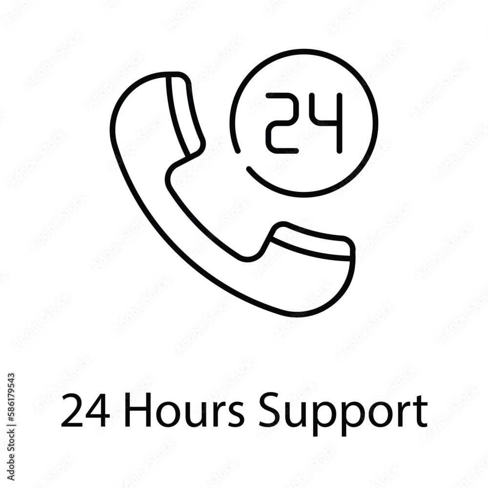24 Hours Support icon. Suitable for Web Page, Mobile App, UI, UX and GUI design. 24 Hours Support icon. Suitable for Web Page, Mobile App, UI, UX and GUI design.